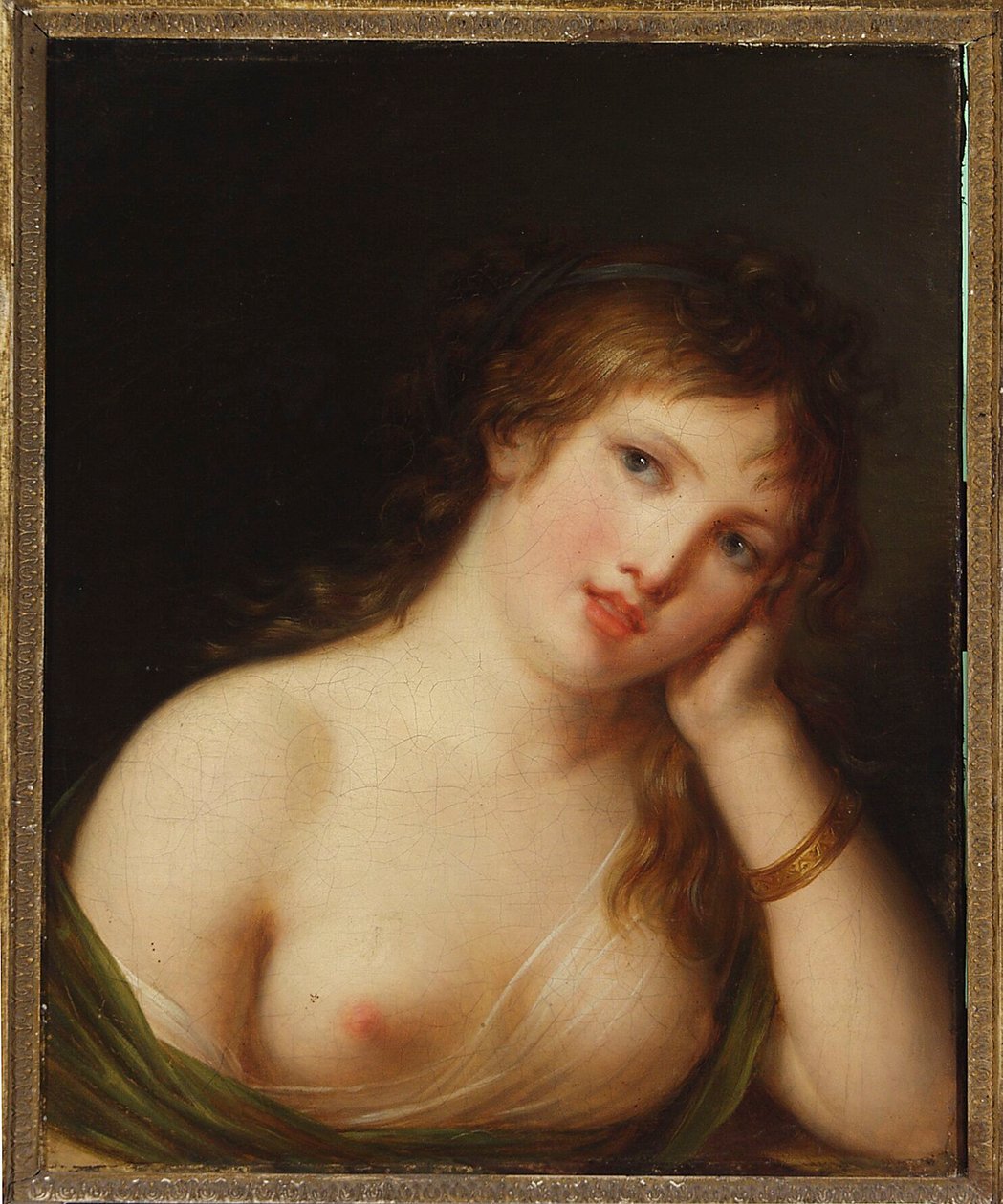 Porträtt av en ung kvinna av Jean-Baptiste Greuze