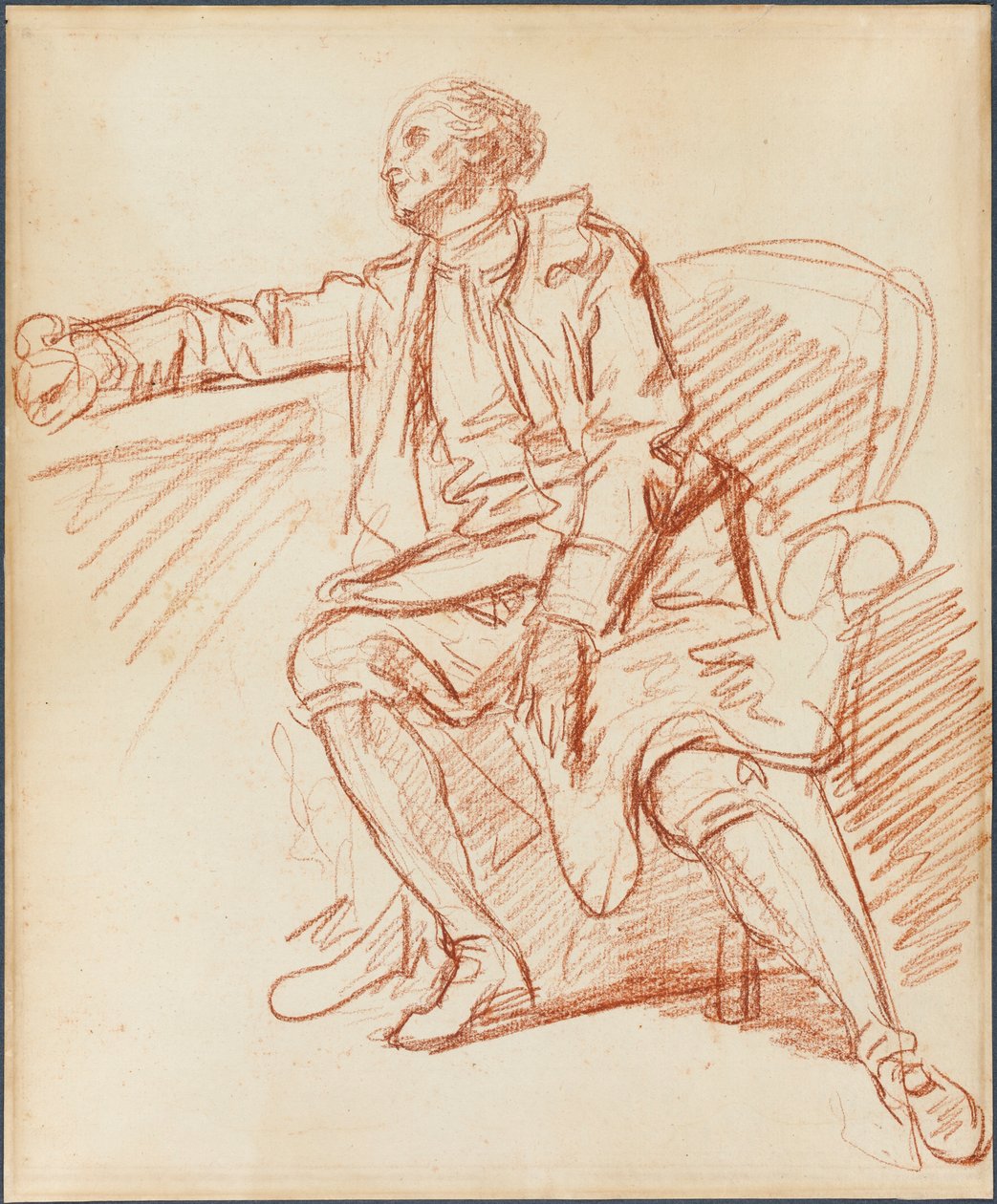 Sittande gentleman av Jean-Baptiste Greuze