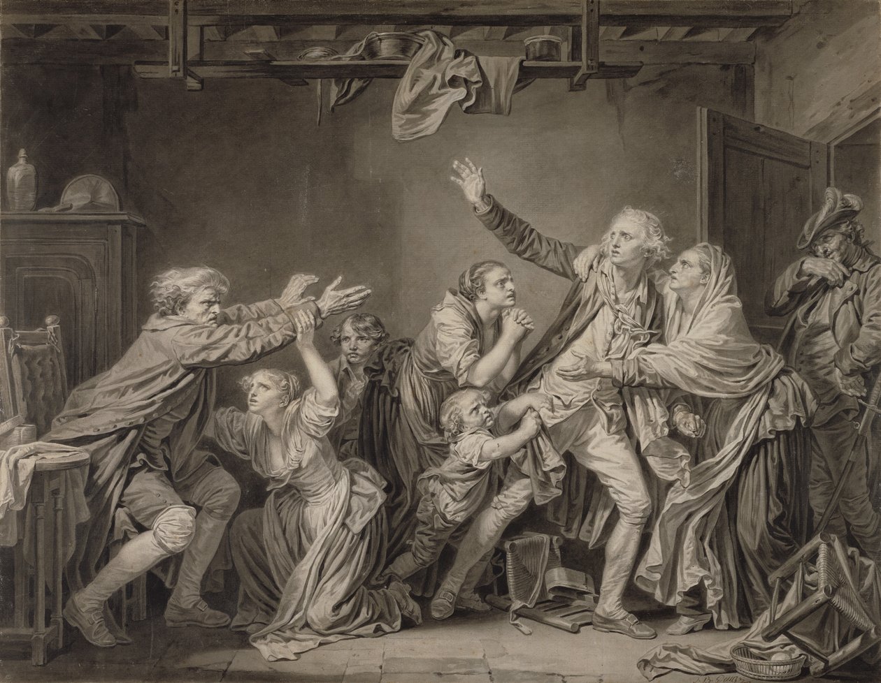 Faderns förbannelse: Den otacksamme sonen av Jean-Baptiste Greuze