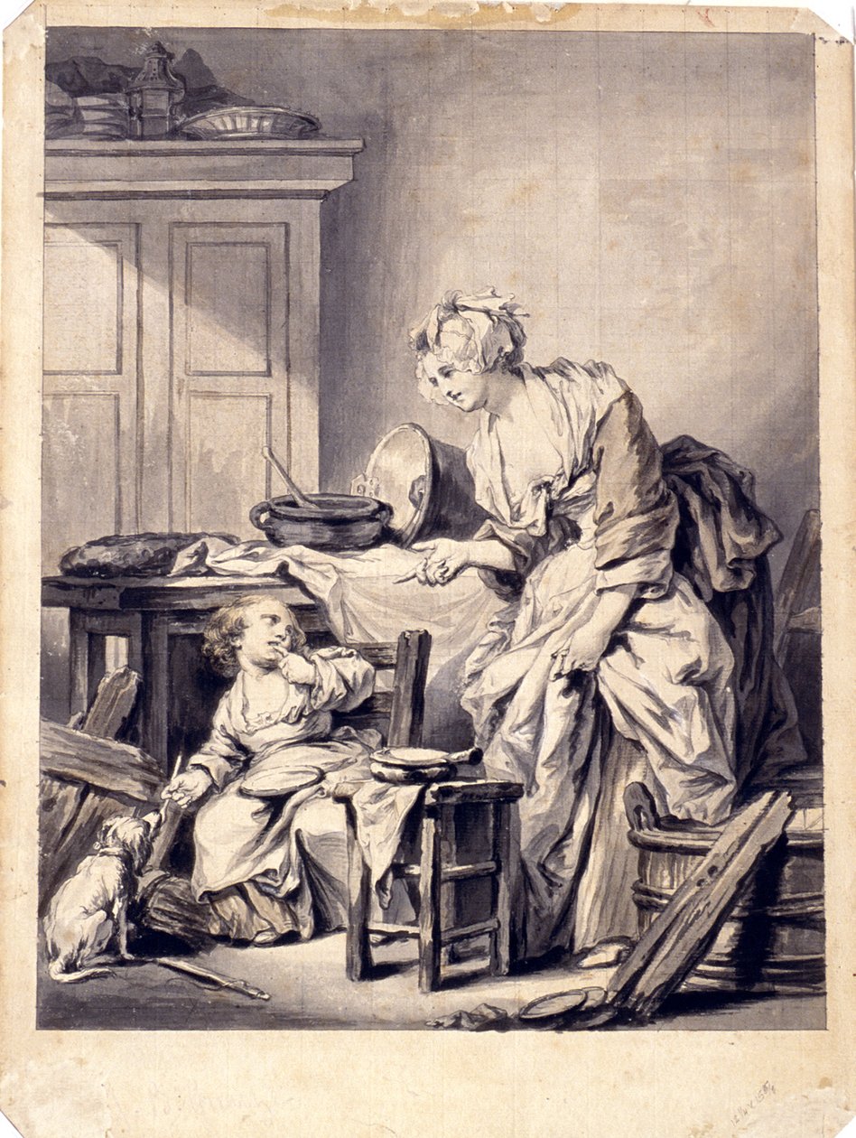 Den moderliga tillrättavisningen av Jean-Baptiste Greuze