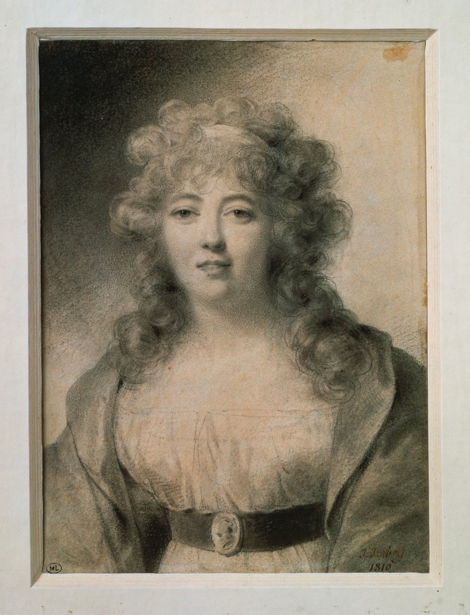 Mme de Stael, född Germaine Necker... av Jean Baptiste Isabey
