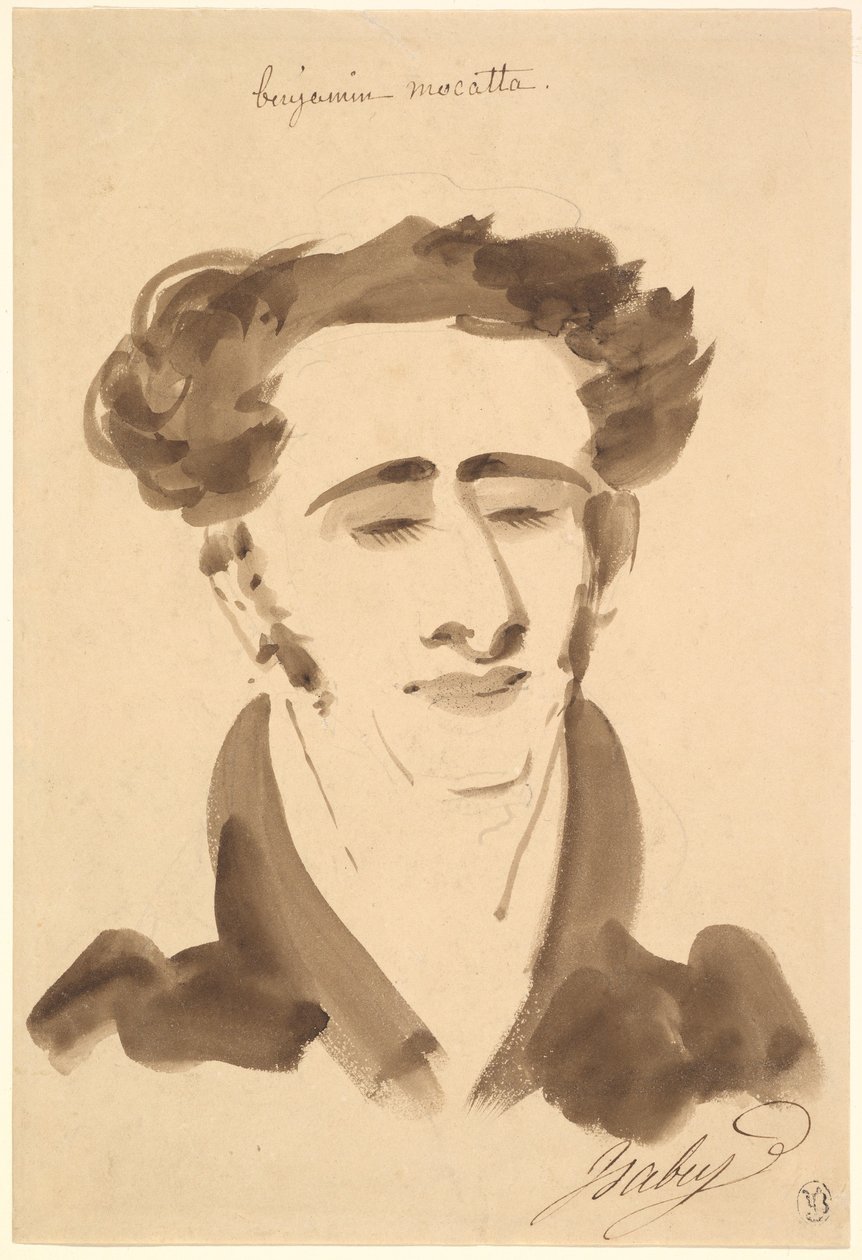Porträtt av Benjamin Mocatta (1802–1865) av Jean-Baptiste Isabey