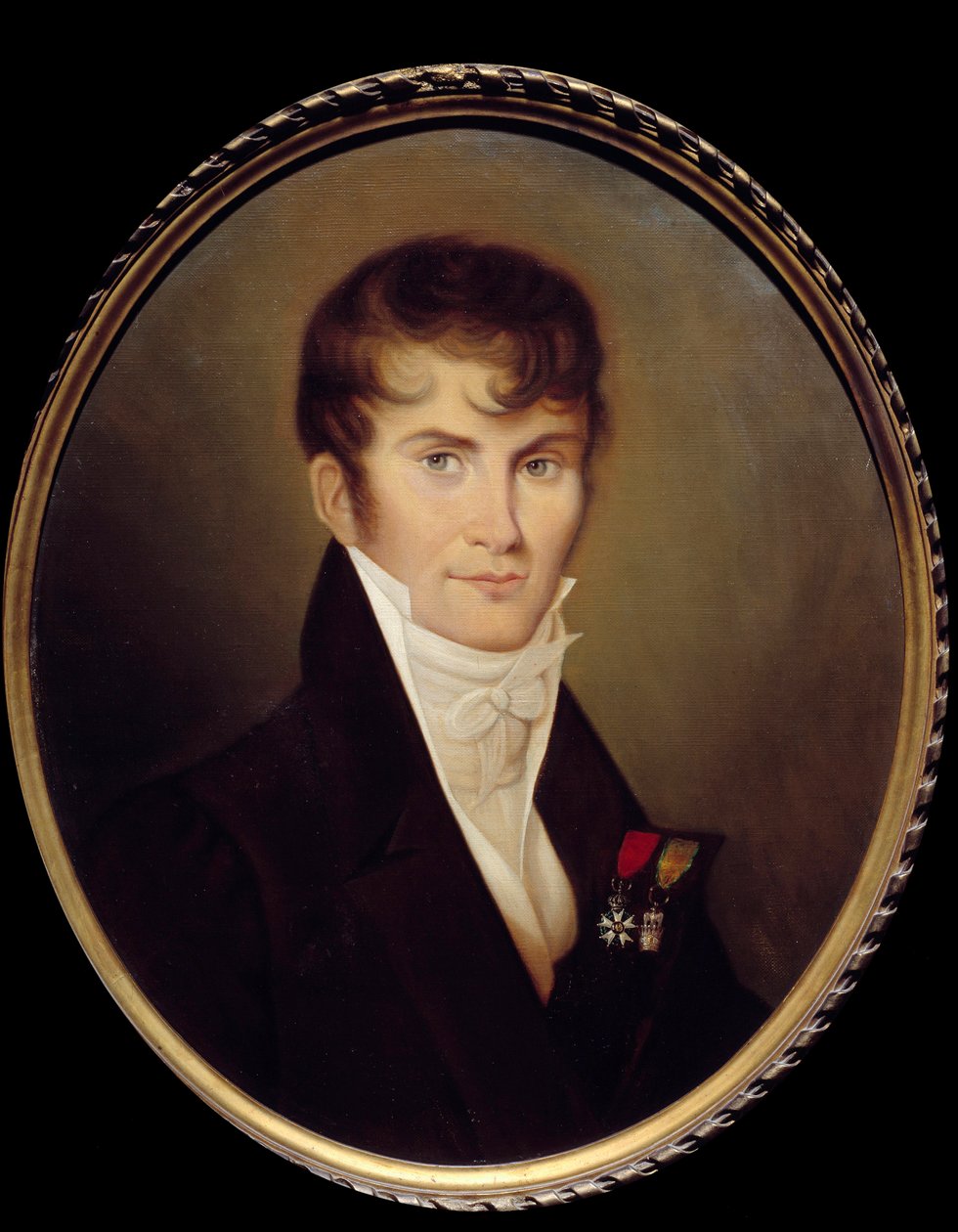Porträtt av Claude Francis, baron de Meneval (1778-1850) sekreterare för Napoleon Bonaparte. Målning av Jean Baptiste Isabey (1767-1855) av Jean Baptiste Isabey