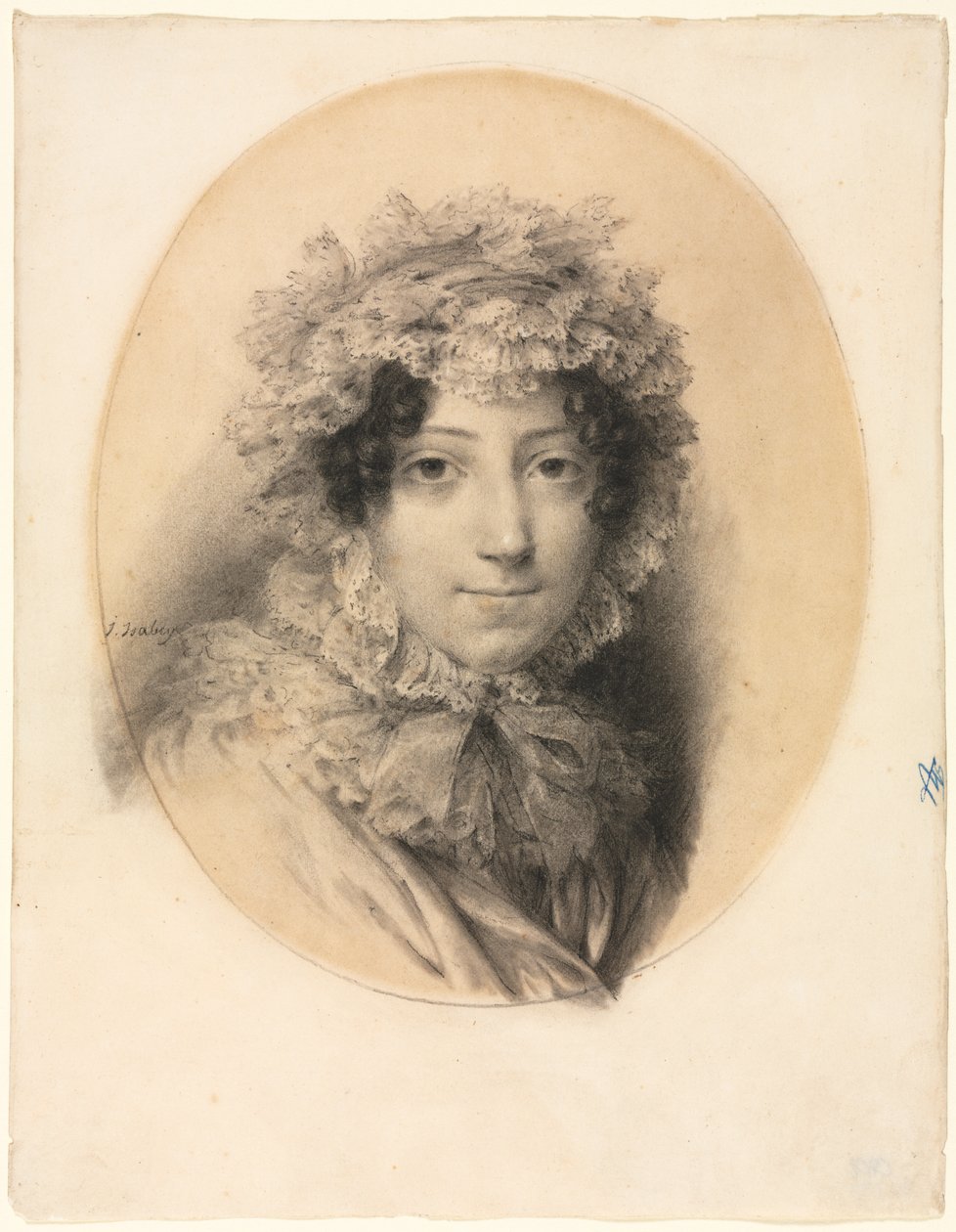 Porträtt av en dam av Jean-Baptiste Isabey