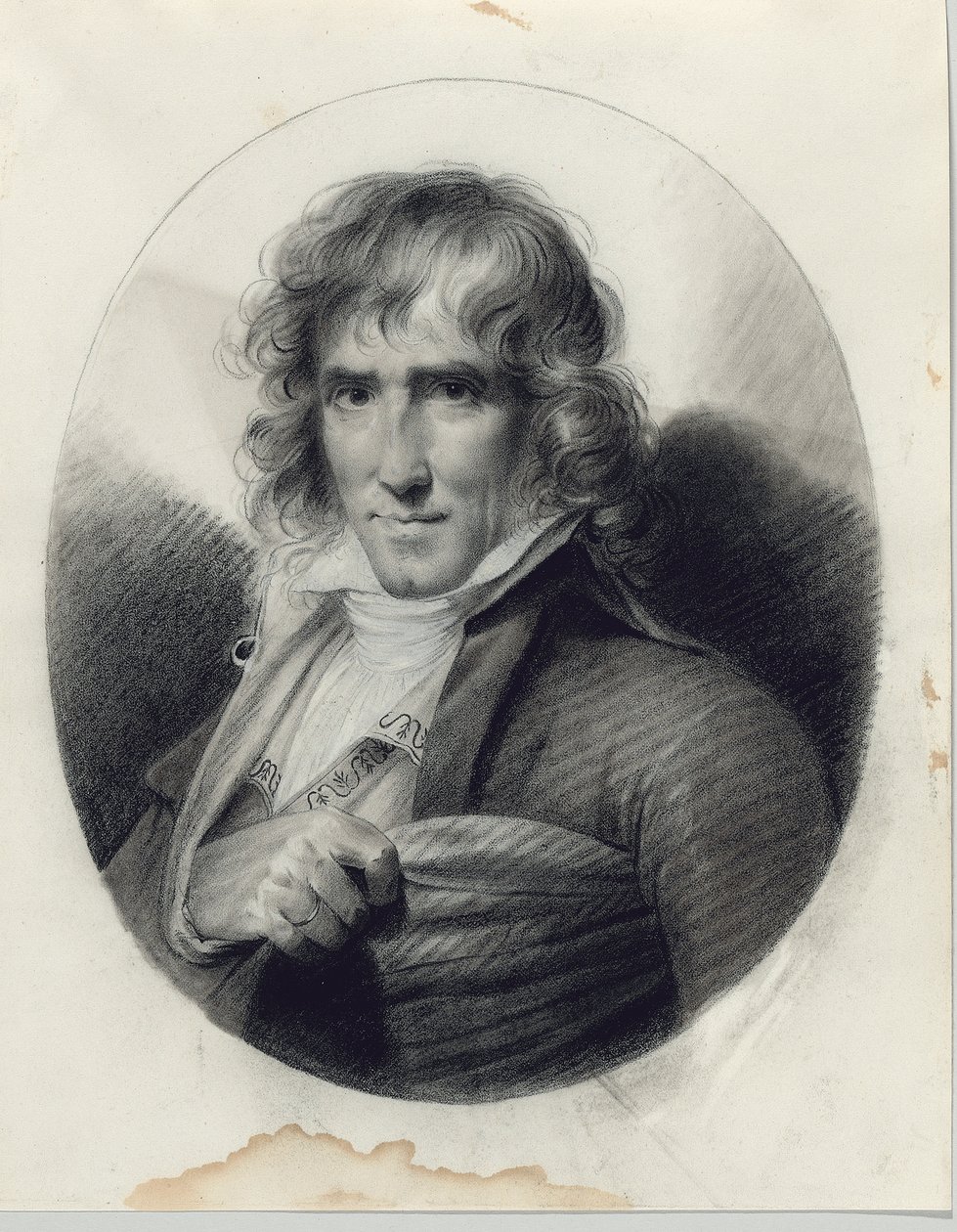 Porträtt av konstnären Joseph Chinard av Jean-Baptiste Isabey