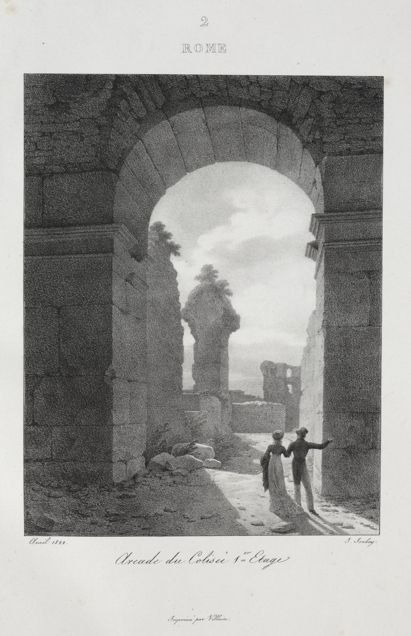 Resa till Italien 1822 av Jean-Baptiste Isabey