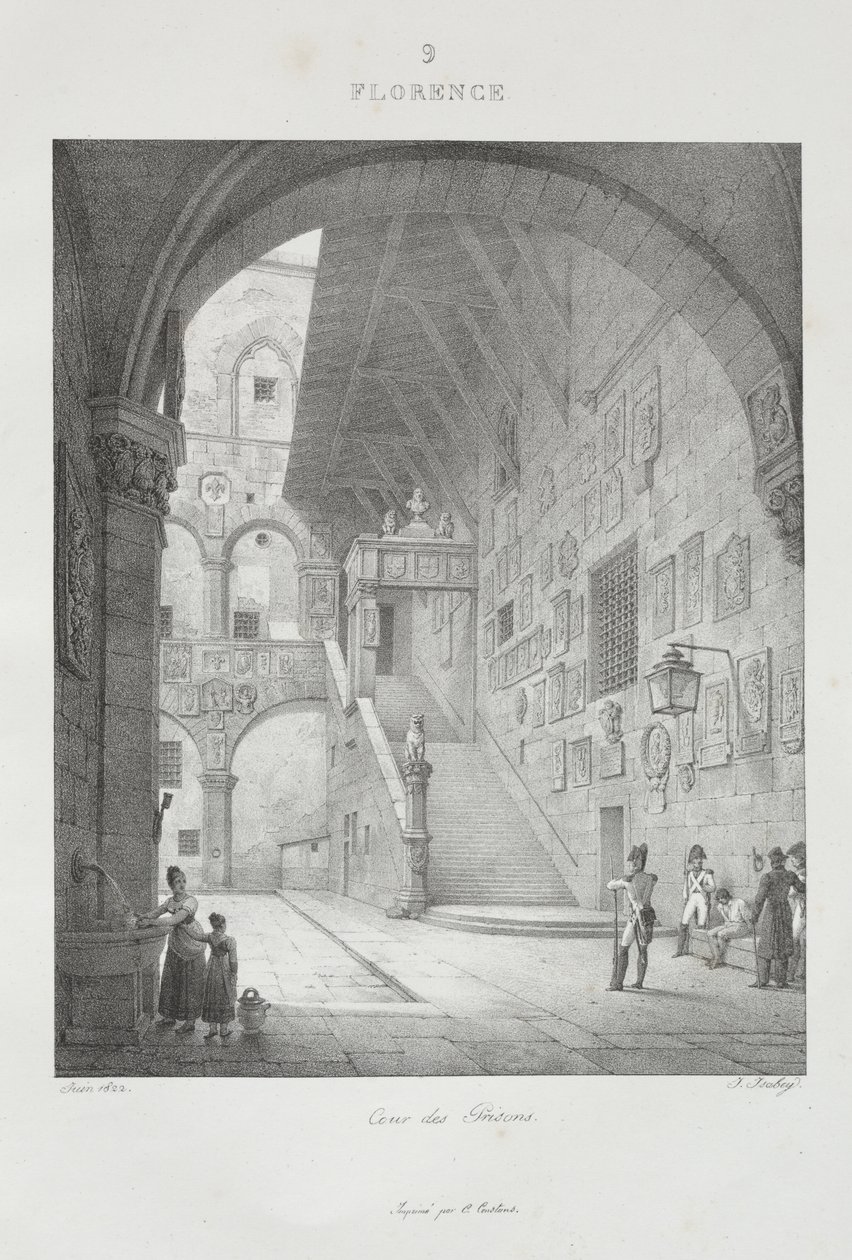 Resa till Italien 1822 av Jean-Baptiste Isabey