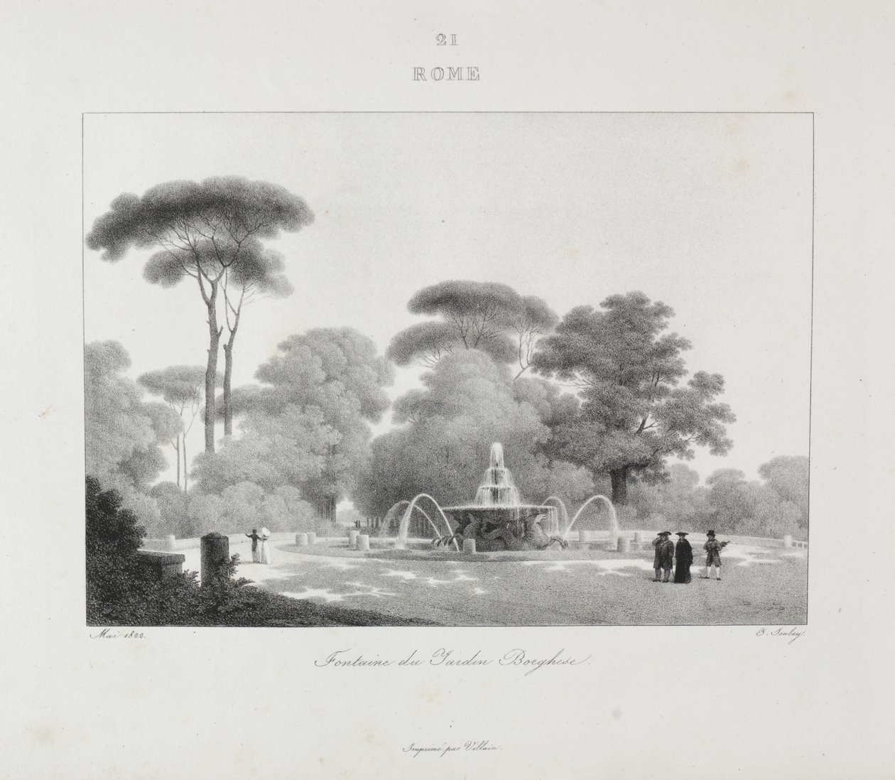 Resa till Italien 1822 av Jean-Baptiste Isabey