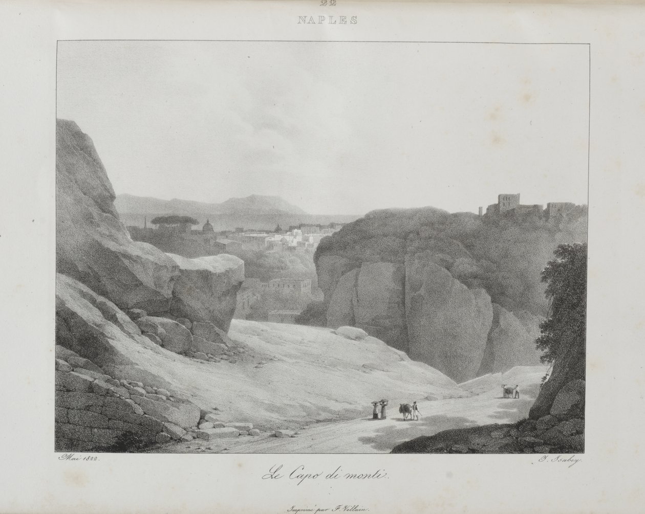 Resa till Italien 1822 av Jean-Baptiste Isabey