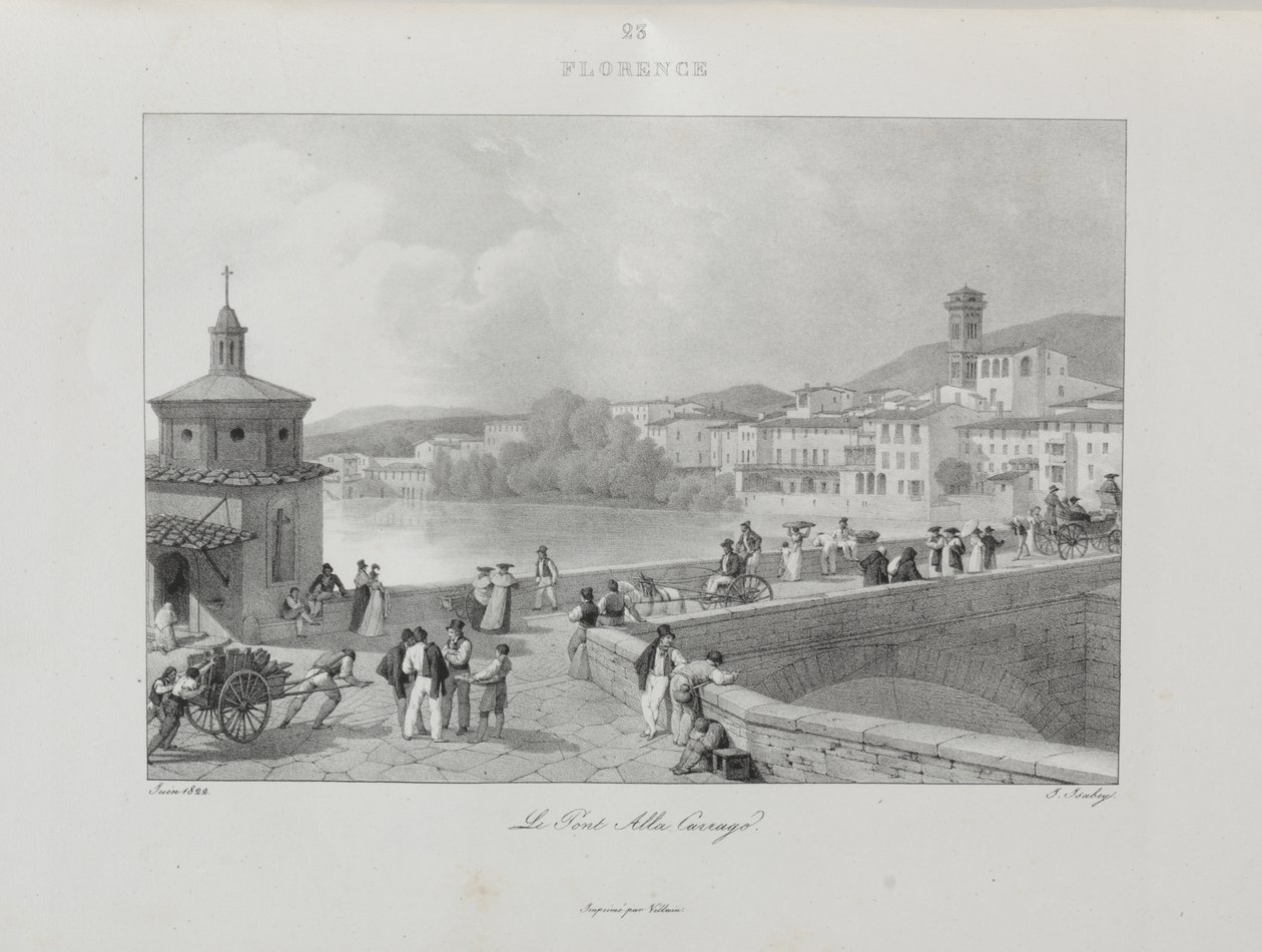 Resa till Italien 1822 av Jean-Baptiste Isabey