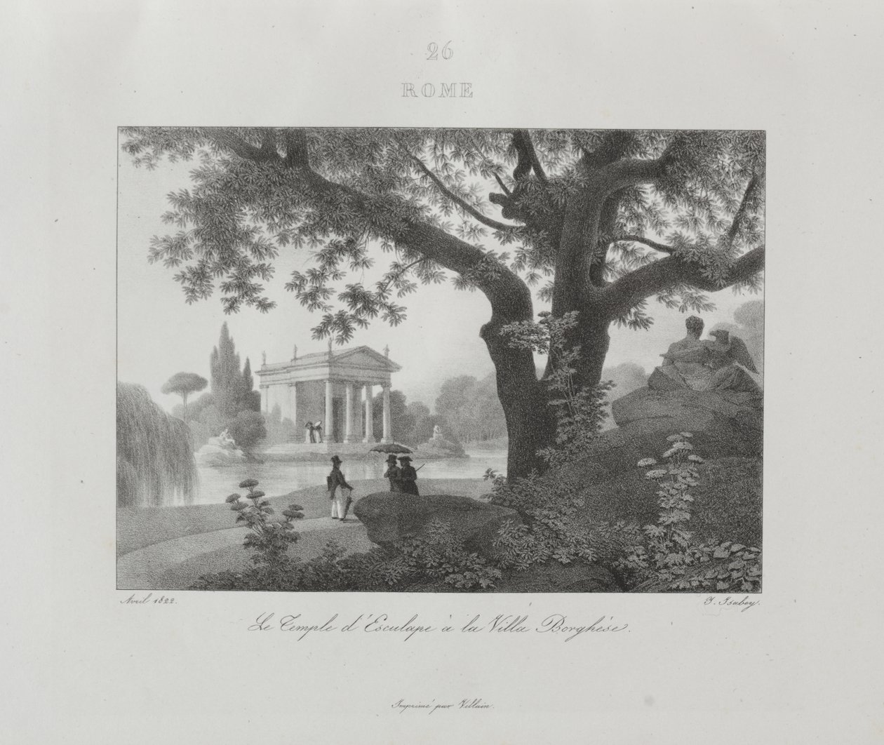 Resa till Italien 1822 av Jean-Baptiste Isabey