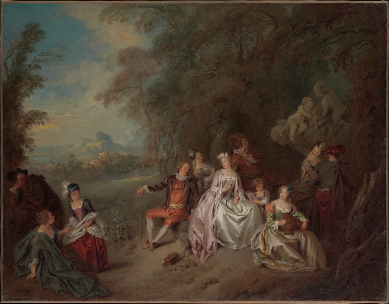 Lantlig konsert av Jean-Baptiste Joseph Pater