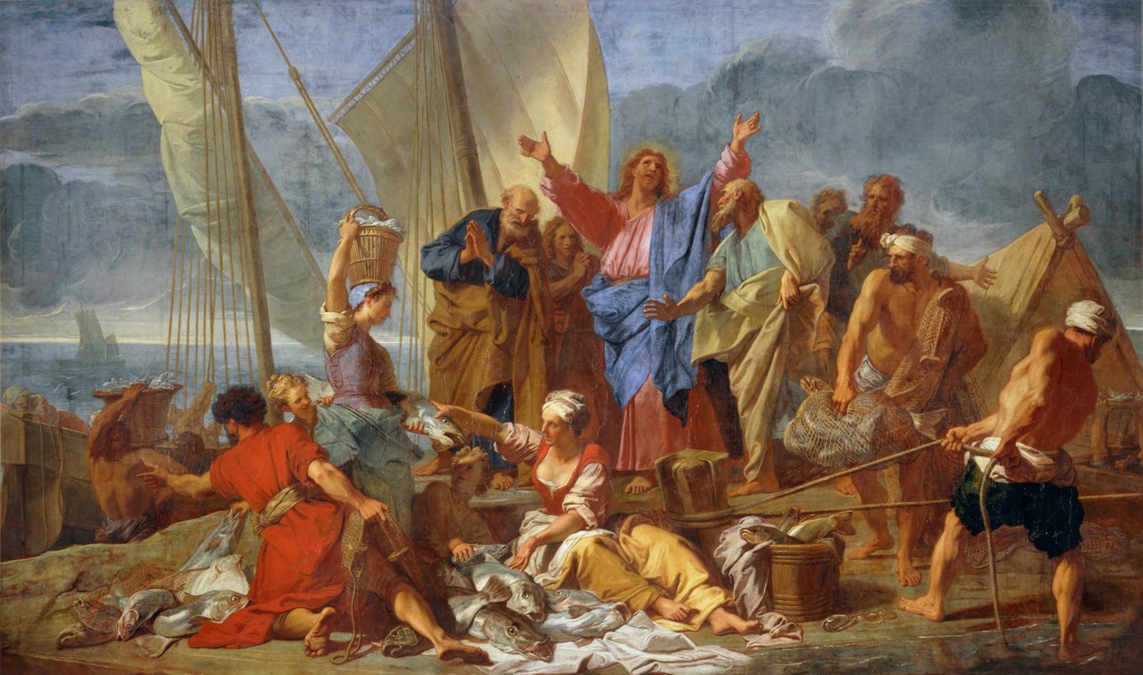 La peche miraculeuse - Den underbara fisken ... av Jean Baptiste Jouvenet