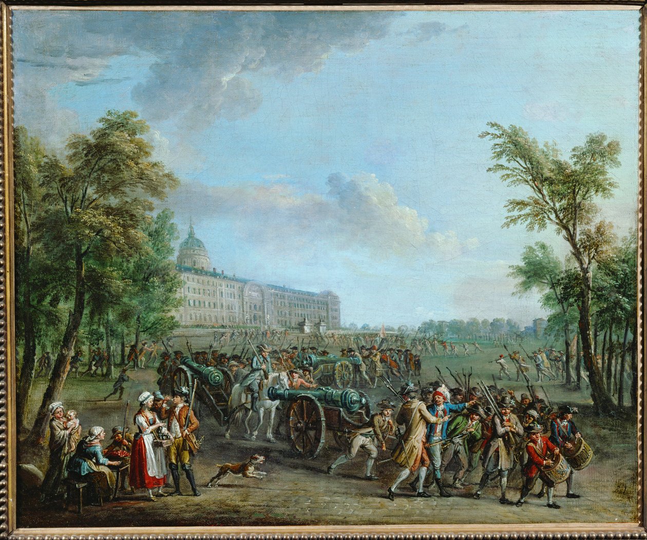 Plundring av vapenförrådet på Invalides i Paris... av Jean Baptiste Lallemand