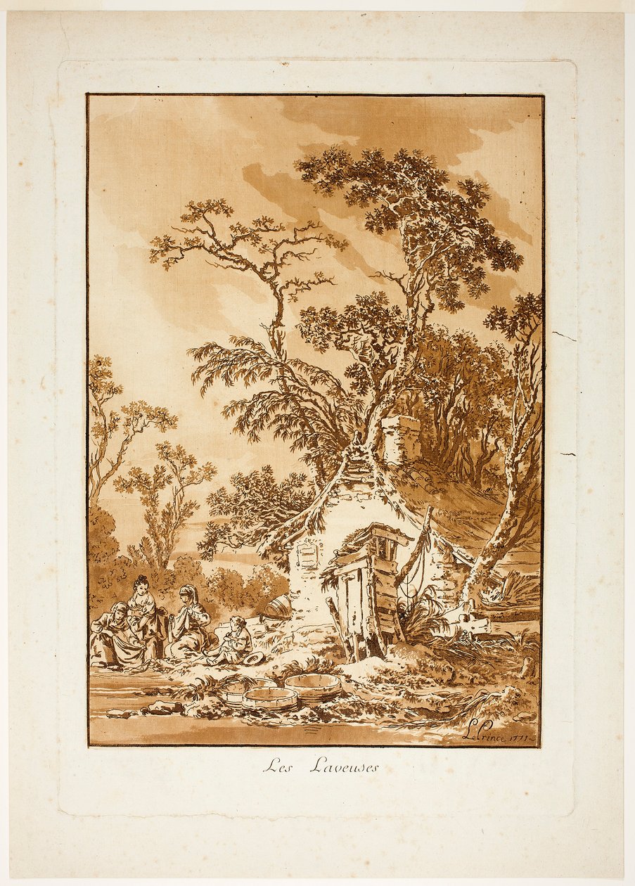 Tvättkvinnorna av Jean-Baptiste Le Prince