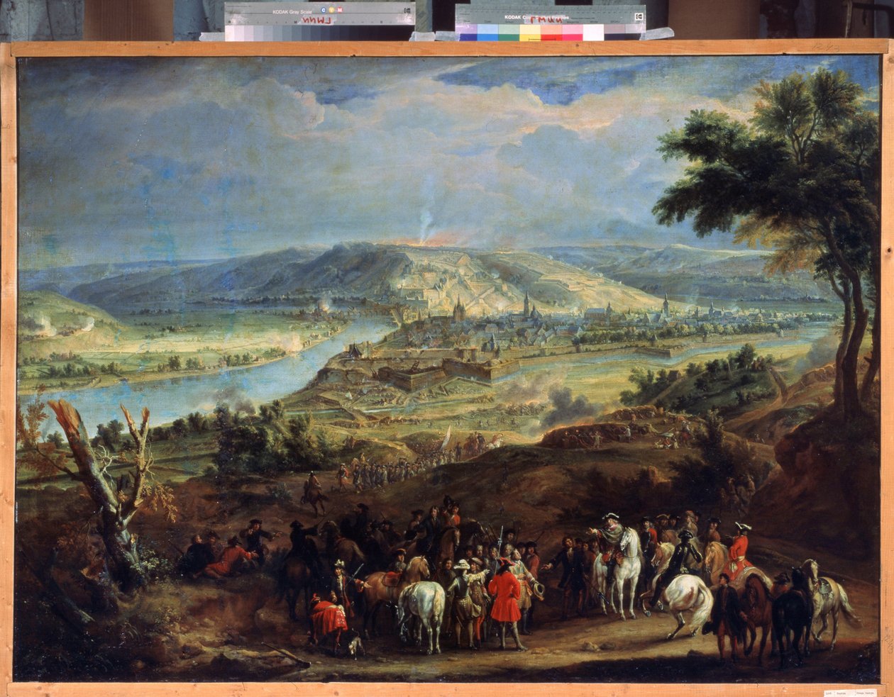 Belägringen av Namur 1692 (The Siege of Namur in 1692). Belägring av staden av Ludvig XIV och Vauban från 29 maj till 30 juni 1692. Målning av Jean-Baptiste Martin (Jean Baptiste Martin av Jean Baptiste Martin