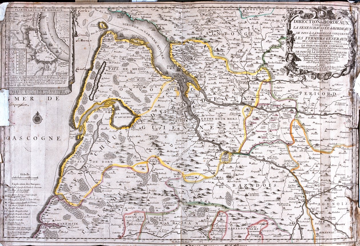 Aquitaine, Frankrike av Jean Baptiste Nolin