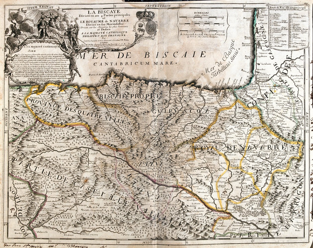 Kantabrien, Baskien, Navarra, La Rioja, Kastilien och León, Spanien av Jean Baptiste Nolin