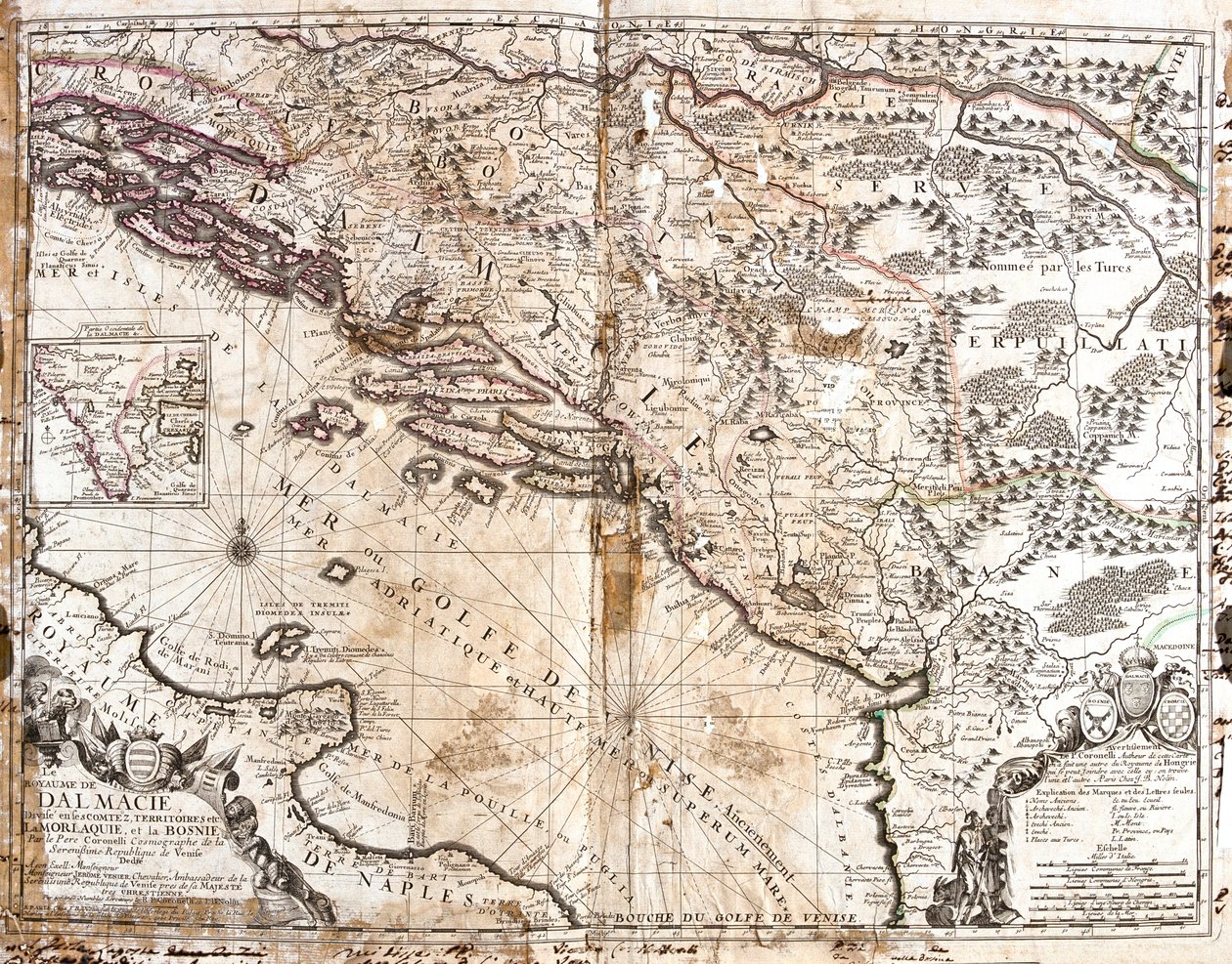 Kroatien, Bosnien och Hercegovina, Serbien, Nordalbanien, Montenegro av Jean Baptiste Nolin