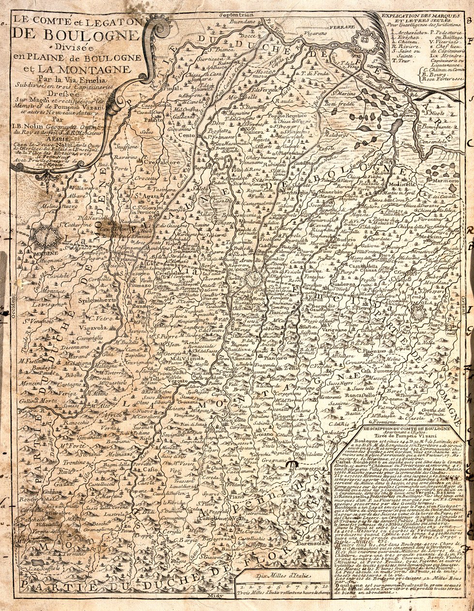Östra Emilia-Romagna, nordöstra Toscana, Italien av Jean Baptiste Nolin