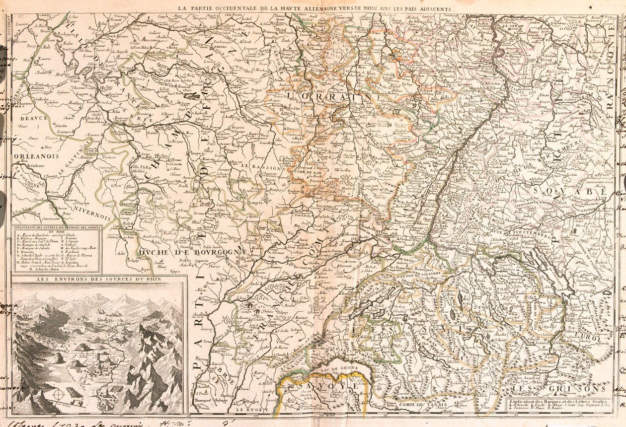 Frankrike (Region: Övre Normandie, Île-de-France, Champagne-Ardenne, Rhône-Alpes, Bourgogne, Auvergne, Centre), Belgien (södra regionen Vallonien), Luxemburg, Tyskland (Rheinland-Pfalz, Saarland, Baden-Württemberg), Schweiz (Kanton: Thurgau, Appenzell Au av Jean-Baptiste Nolin