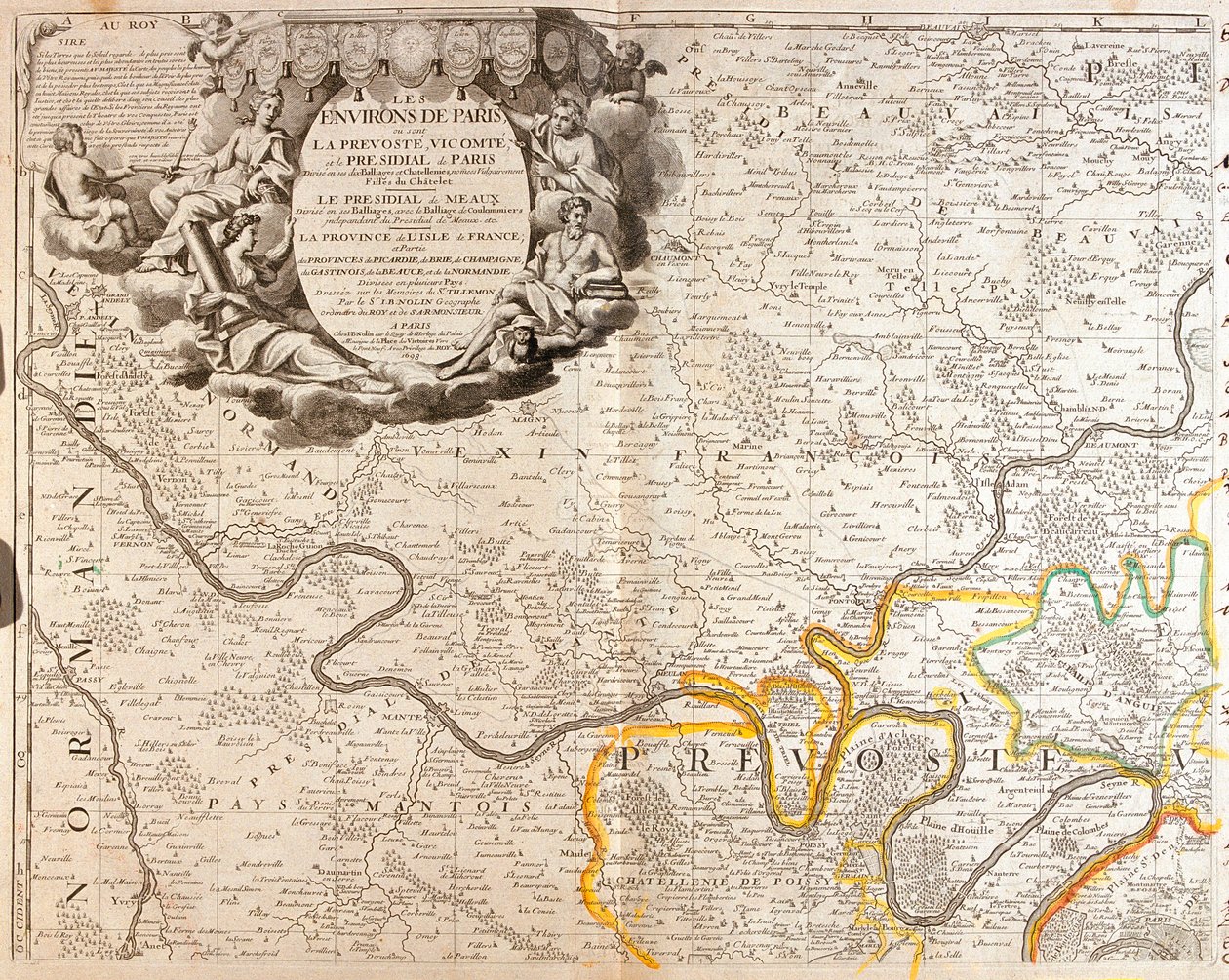 Paris, Frankrike av Jean Baptiste Nolin
