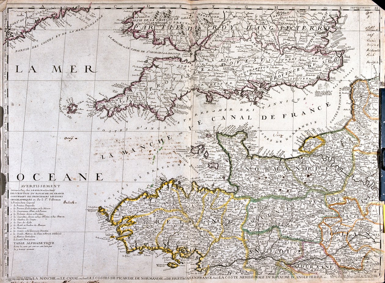 Engelska kanalen av Jean Baptiste Nolin