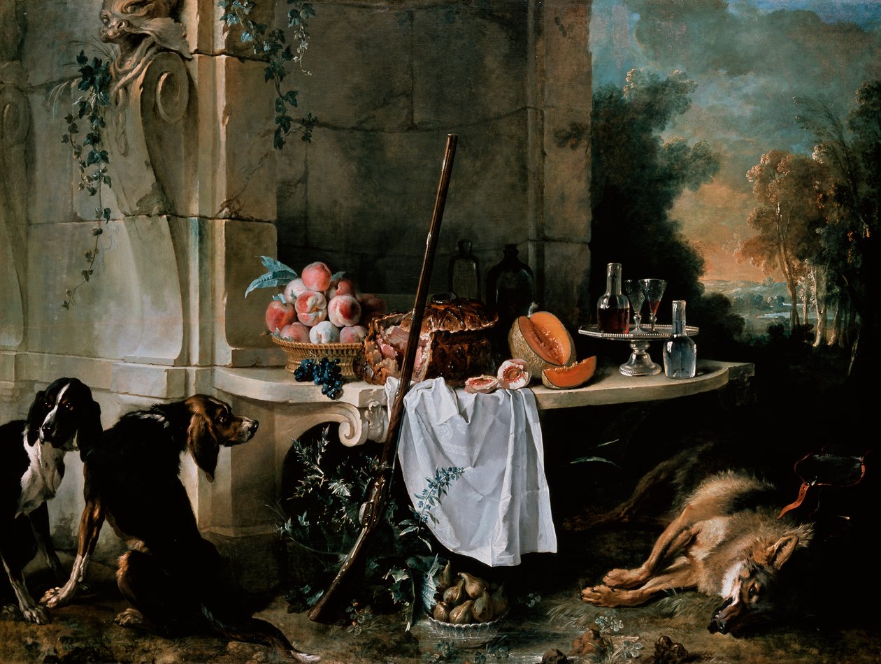 Död varg av Jean Baptiste Oudry