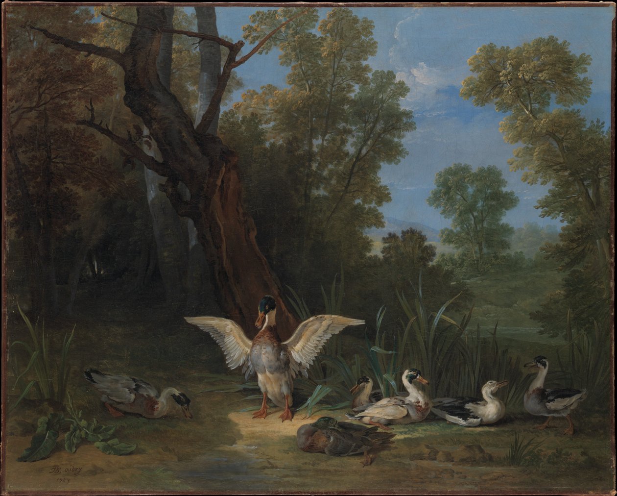 Änder som vilar i solsken av Jean-Baptiste Oudry
