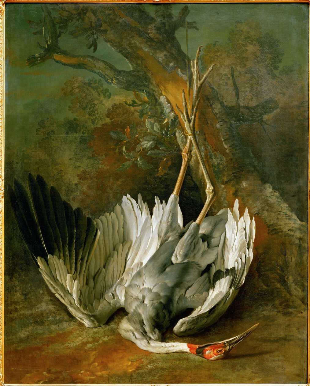Den döda tranan (olja på duk) av Jean-Baptiste Oudry