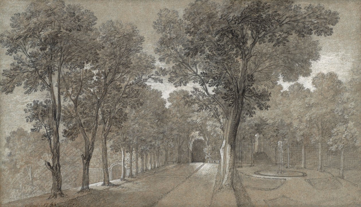 Utsikt över parken vid Arcueil av Jean-Baptiste Oudry