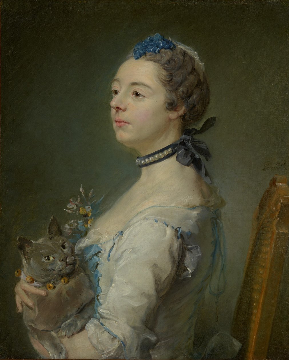 マグダレーヌ・ピンスループ・ド・ラ・グレンジ、パルセヴァルスウェディッシュ生まれ av Jean Baptiste Perronneau