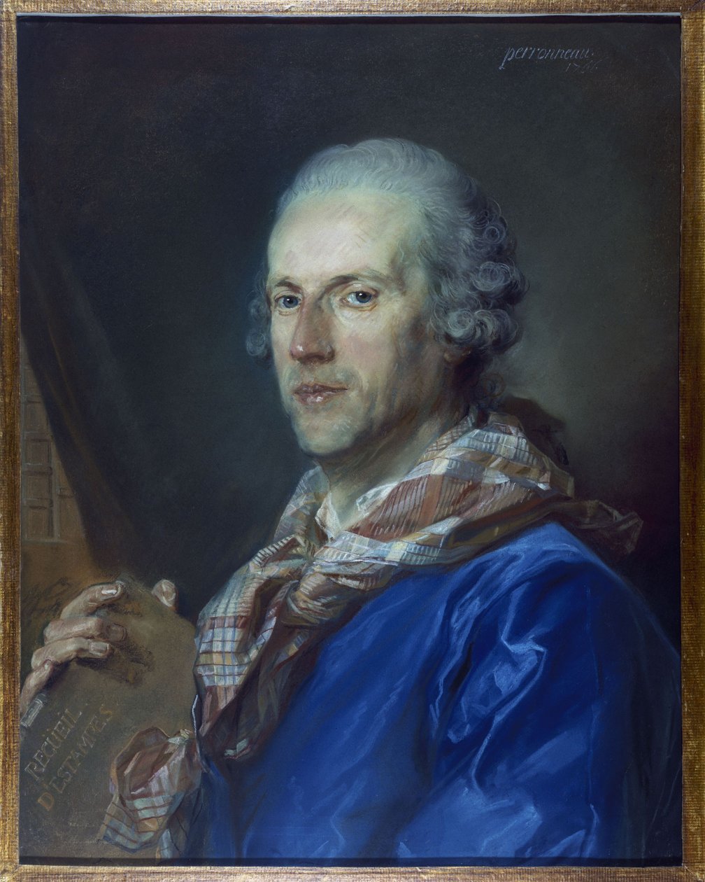 Porträtt av Charles Lenormant du Coudray av Jean-Baptiste Perronneau
