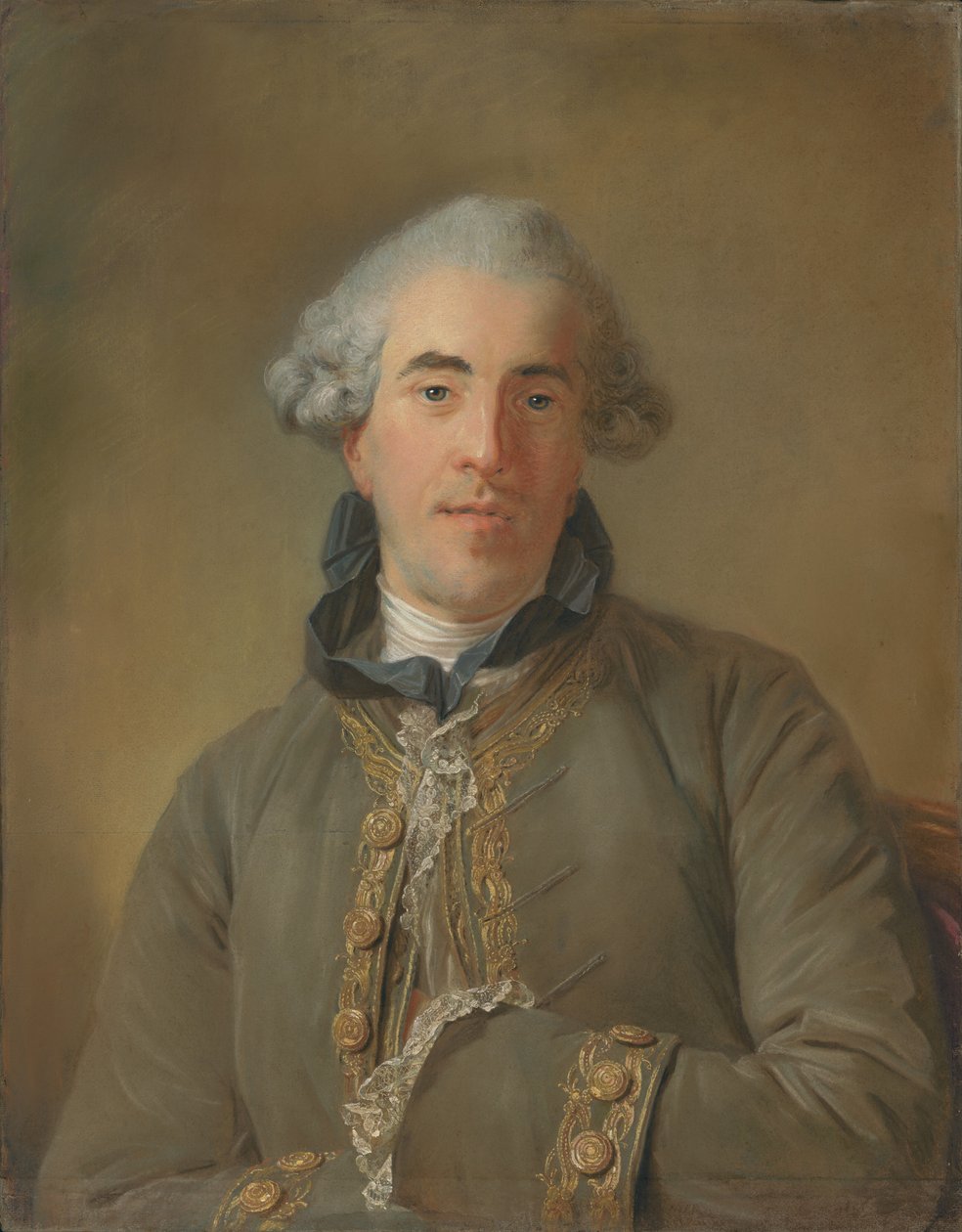 Porträtt av Théophile Van Robais av Jean-Baptiste Perronneau