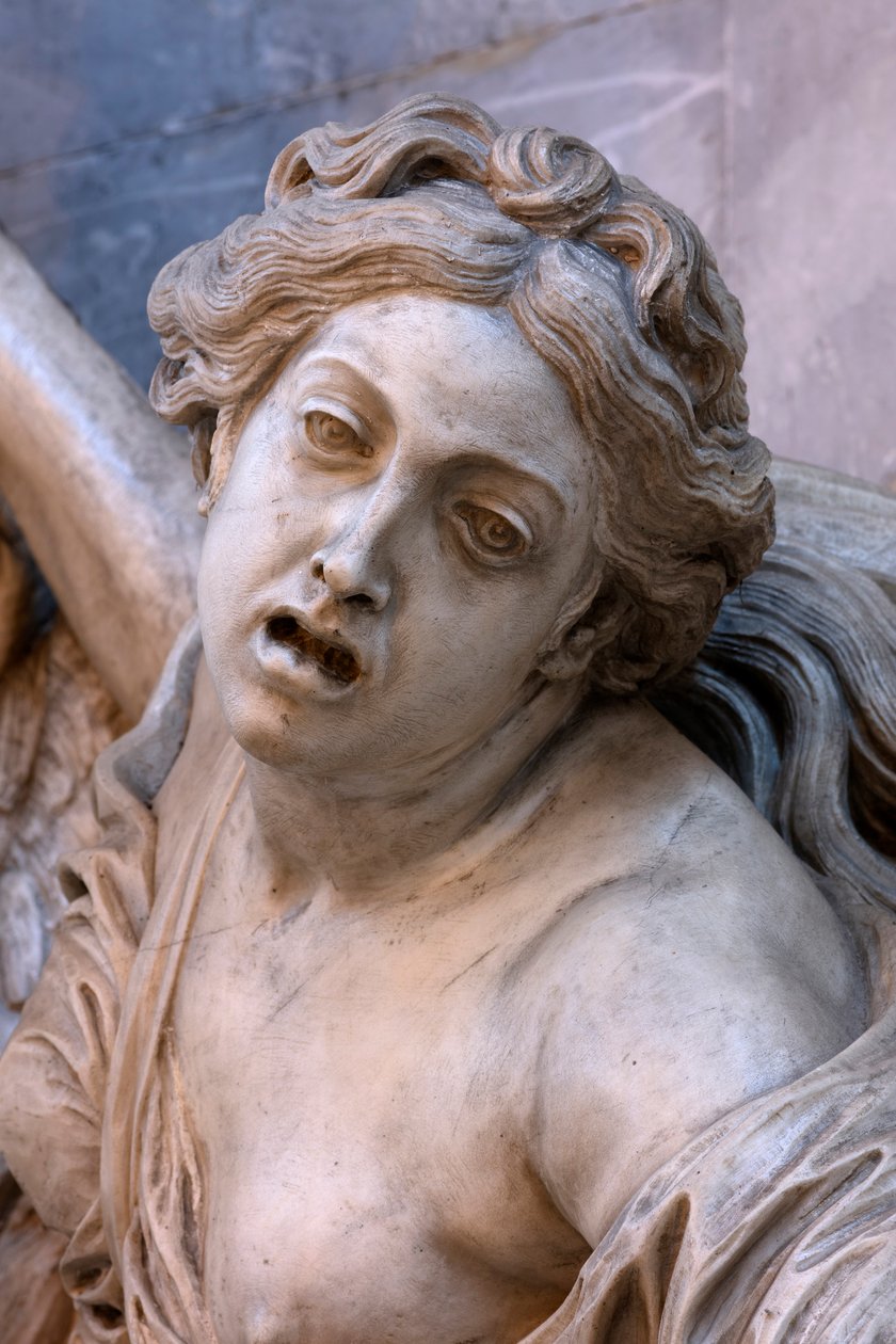 Församlingskyrkan Saint-Thomas, Mästaren av Sachsens mausoleum, detalj, Strasbourg (foto) av Jean Baptiste Pigalle