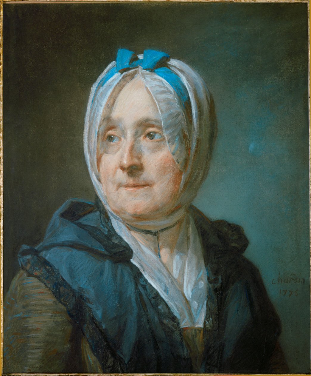 Madame Chardin, porträtt... av Jean-Baptiste Simeon Chardin