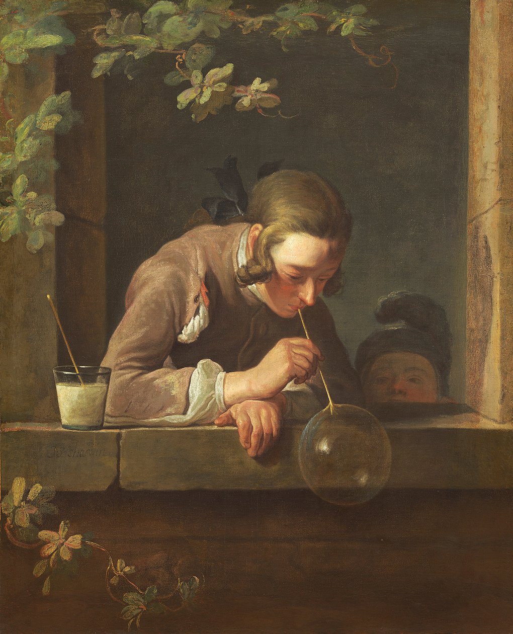 Såpbubblor, ca. 1733-34 (olja på duk) av Jean Baptiste Simeon Chardin