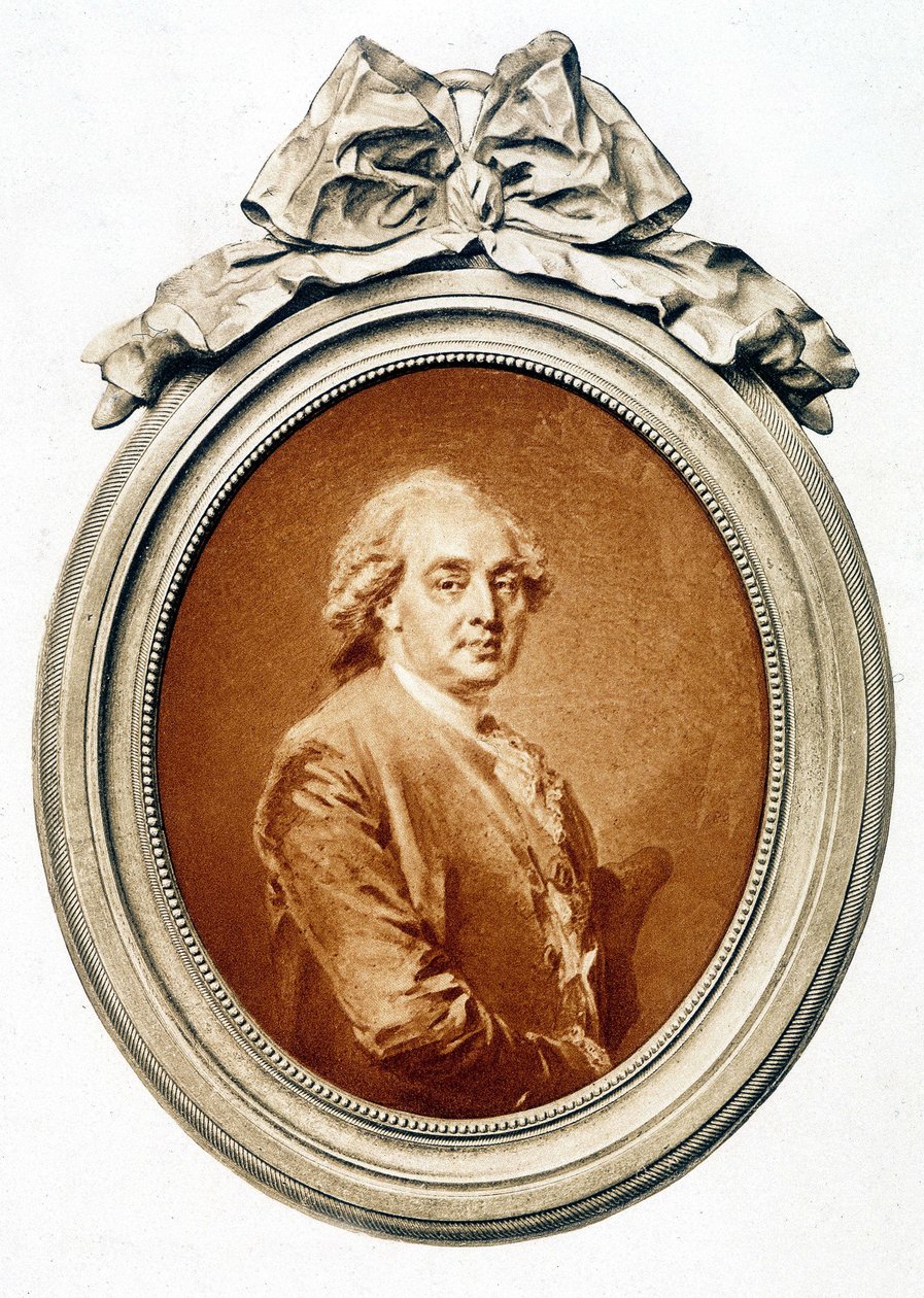 Porträtt av Charles Claude de Flahaut de la Billarderie (1730-1809), greve av Angiviller av Weygler av Jean Baptiste Weyler