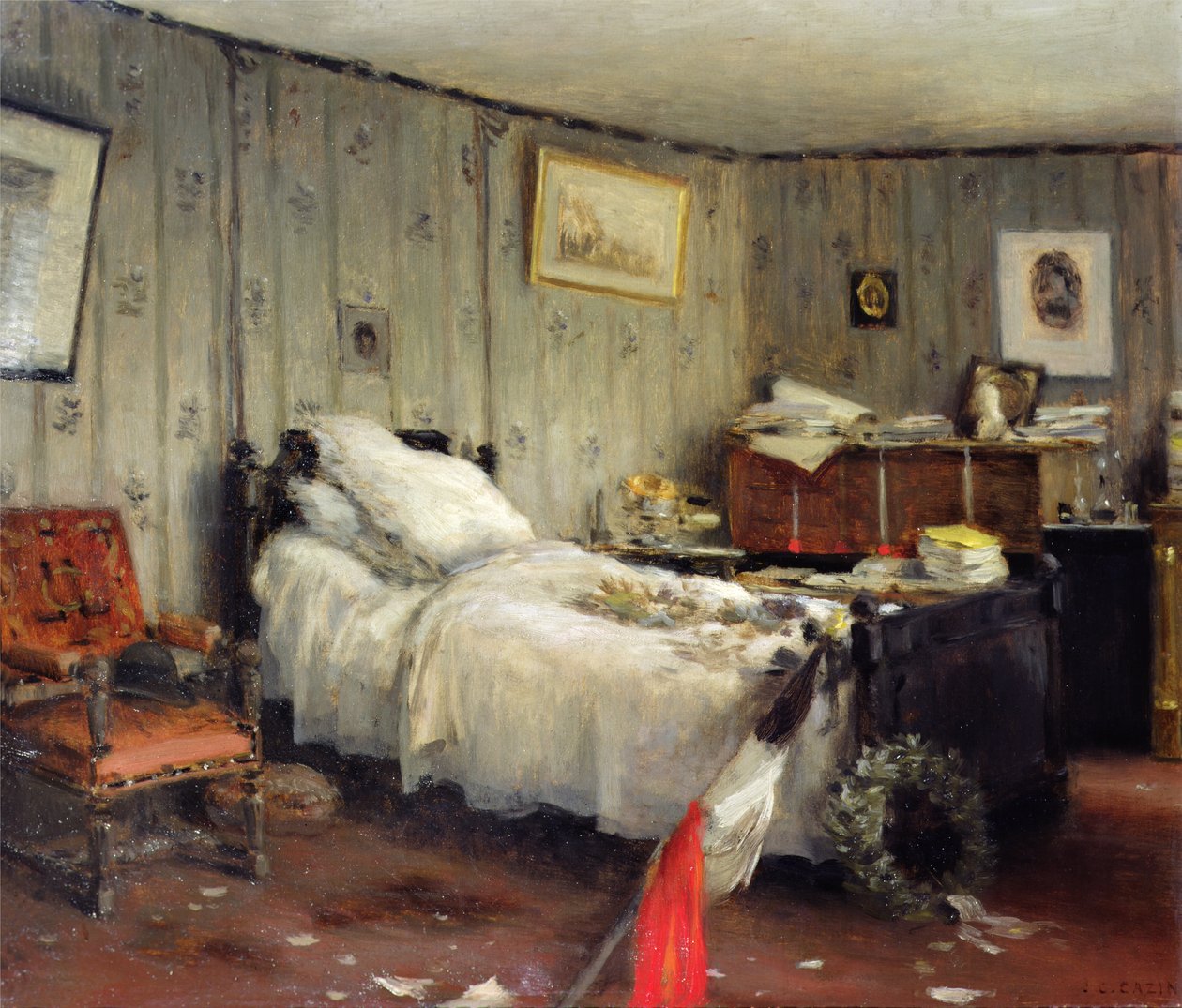 Leon Gambettas bårhusrum av Jean Charles Cazin