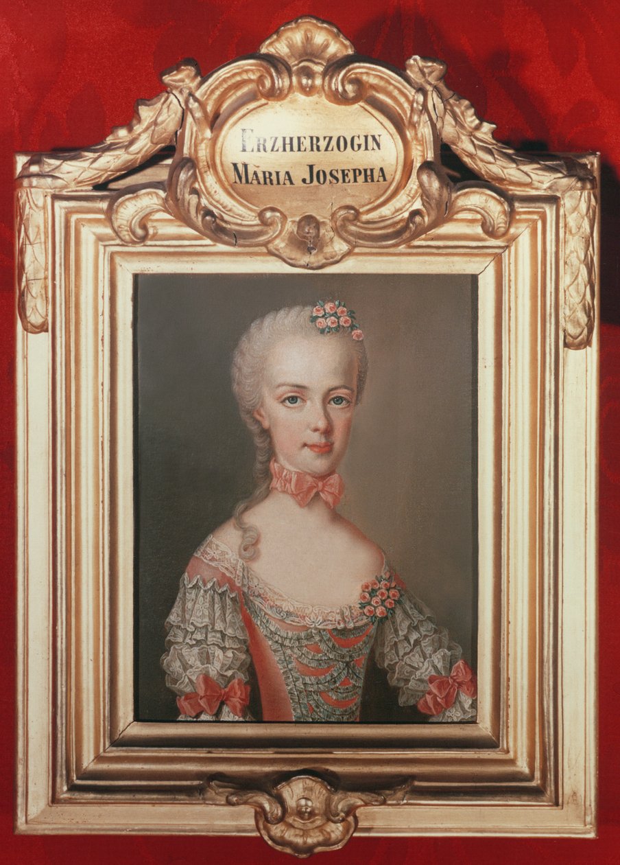 Ärkehertiginnan Maria Josepha (1751-67) dotter till Frans I och kejsarinnan Maria Theresia av Österrike, 1762 av Jean Étienne Liotard