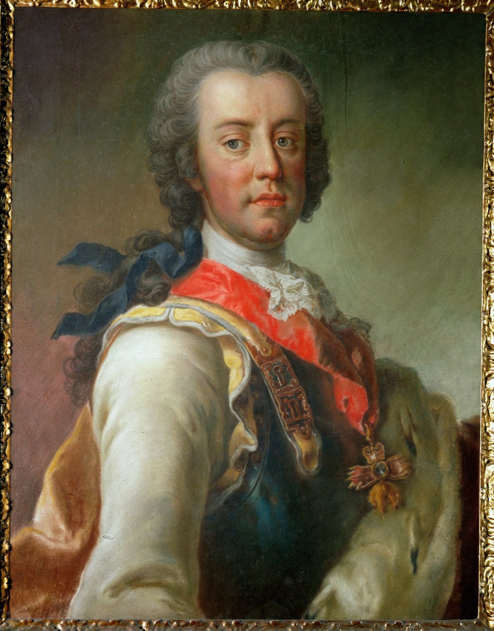Prins Karl von Lothringen, bror till kejsar Frans I Stephan och svåger till kejsarinnan Maria Theresia ... av Jean Étienne Liotard