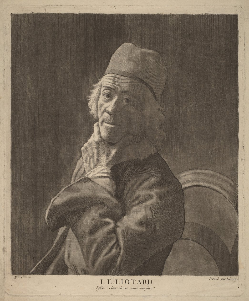 Självporträtt av Jean-Étienne Liotard
