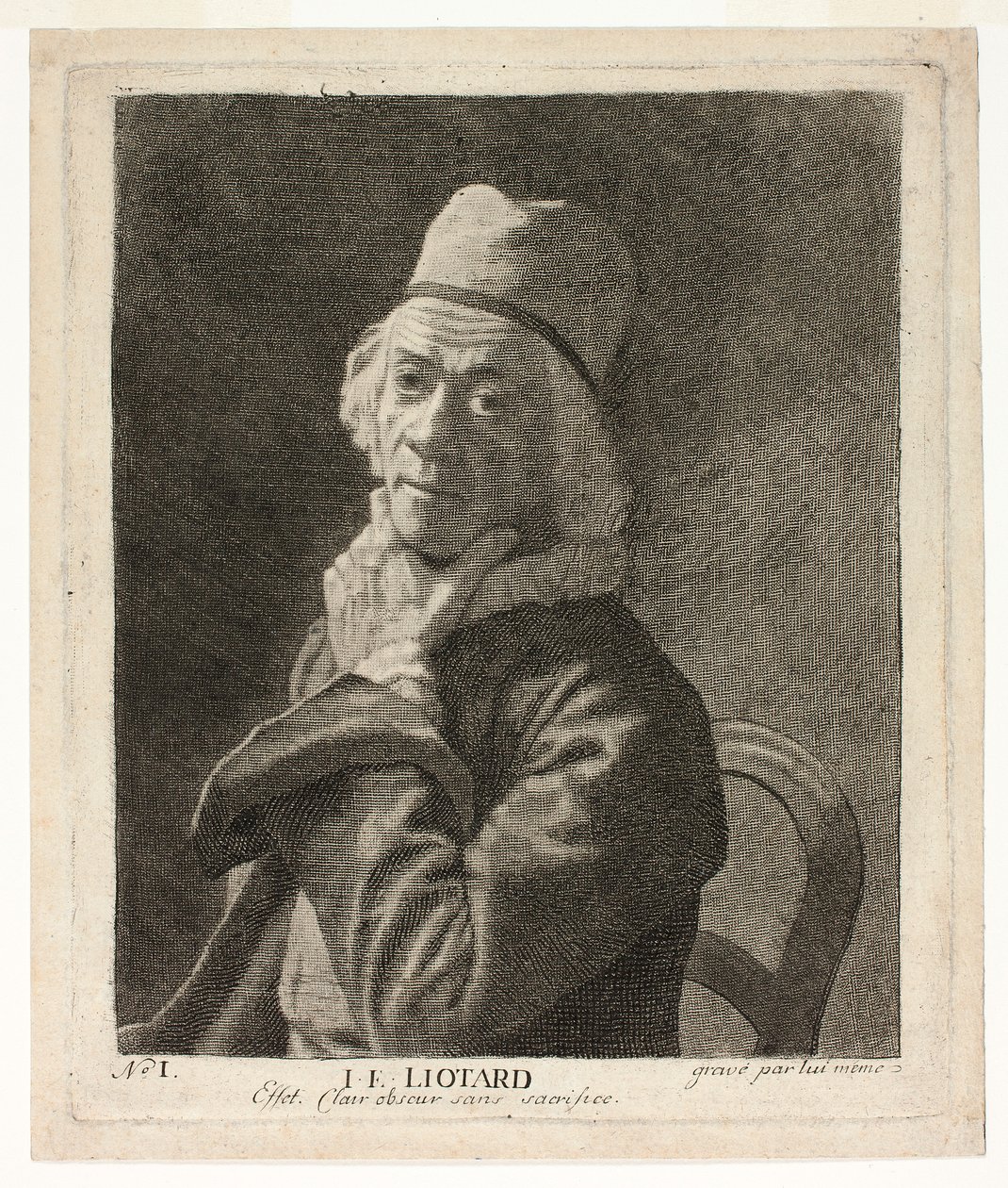 Det lilla självporträttet av Jean-Étienne Liotard