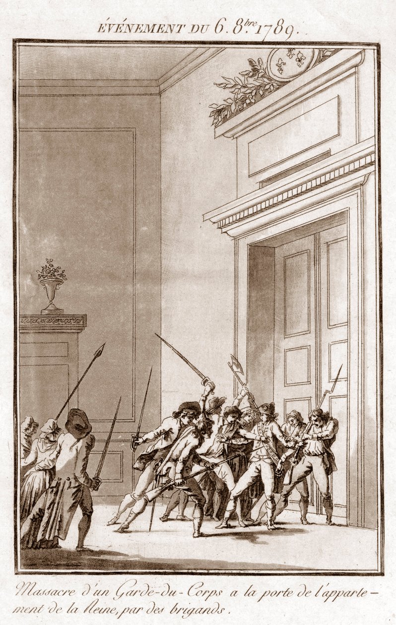 Franska revolutionen - Händelse den 6 oktober av Jean Francois Janinet