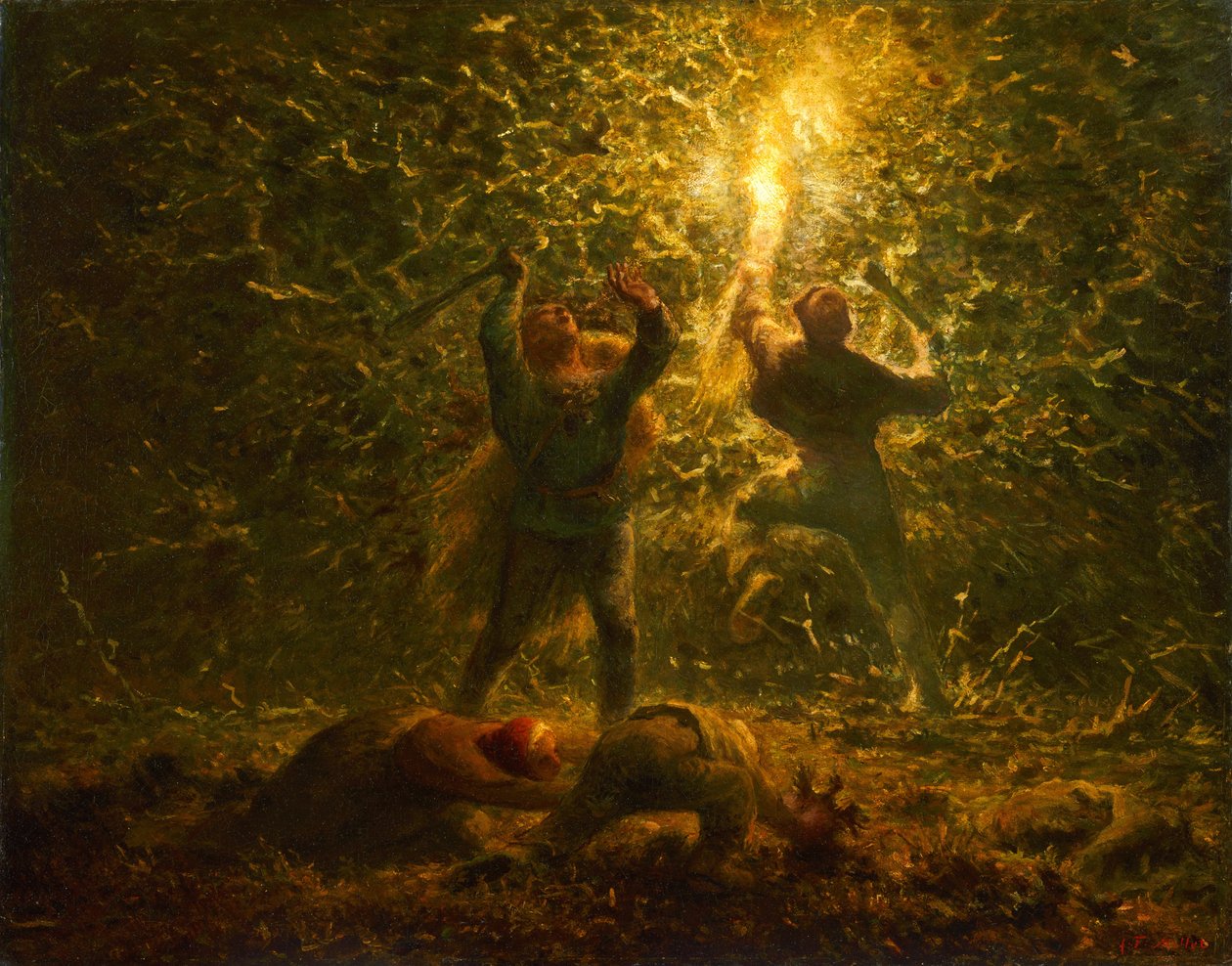 Fågelboplundrare av Jean-Francois Millet