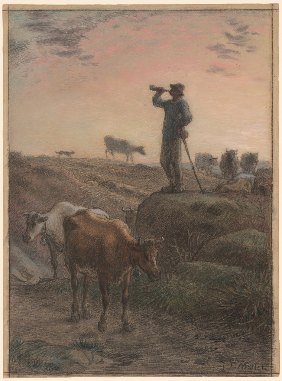 Kallar hem korna av Jean-Francois Millet