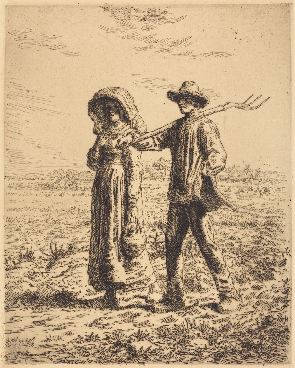Avfärd till arbetet av Jean-Francois Millet