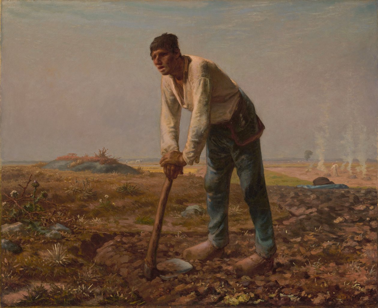 Man med hacka av Jean-Francois Millet