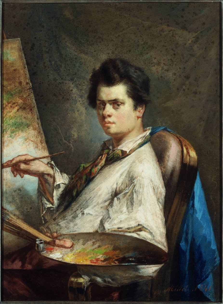 Porträtt av Louis-Alexandre Marolles av Jean-Francois Millet