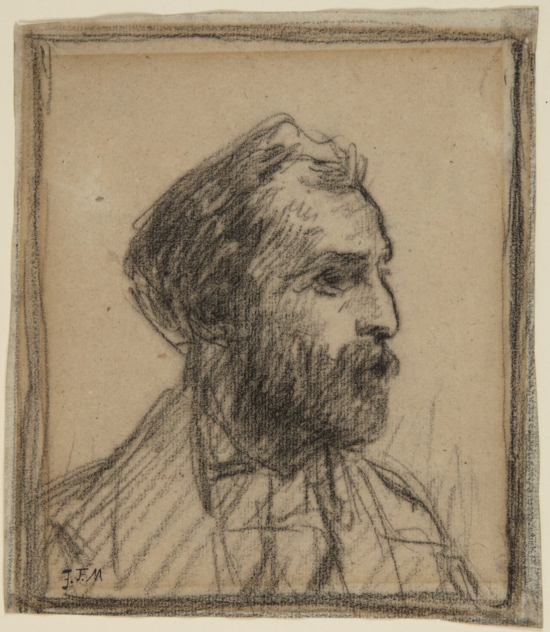 Porträtt av William Morris Hunt av Jean-Francois Millet